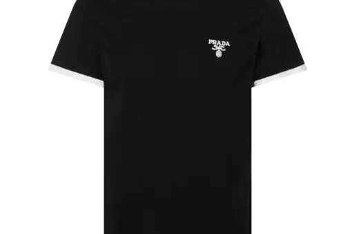 Prada Print Layered T-Shirt Black