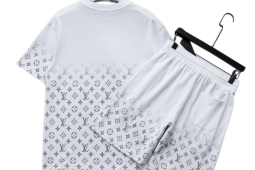 LV Monogram Short Set White