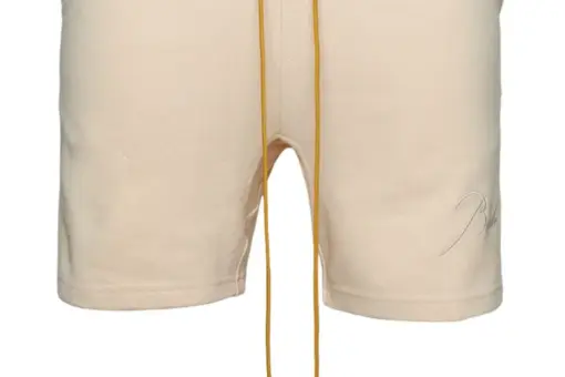 RHUDE logo-embroidered cotton track shorts