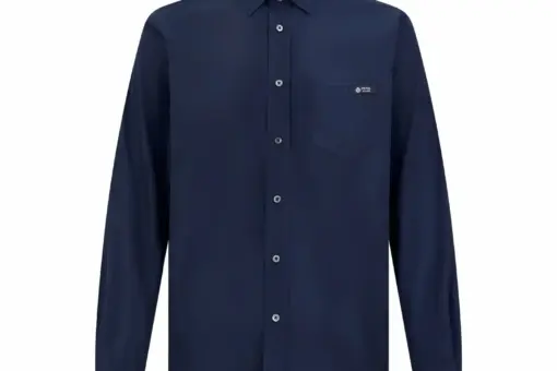 Prada Paul & Shark Cotton Shirt Solid Navy Blue