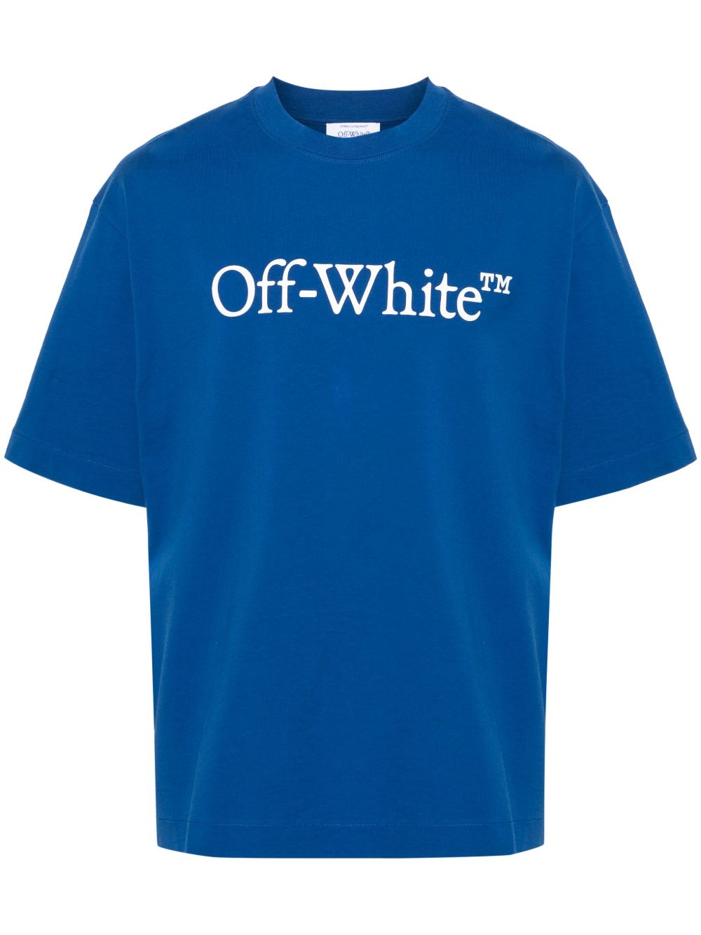 Off-White Big Bookish Skate cotton T-shirt blue 2026 | Drip Kickz Off-White Big Bookish Skate cotton T-shirt blue