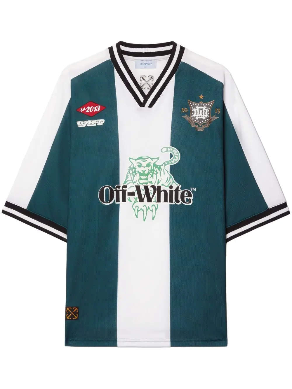 Off-White Tiger 23 Soccer T-shirt emerald green 2026 | Drip Kickz Off-White Tiger 23 Soccer T-shirt emerald green