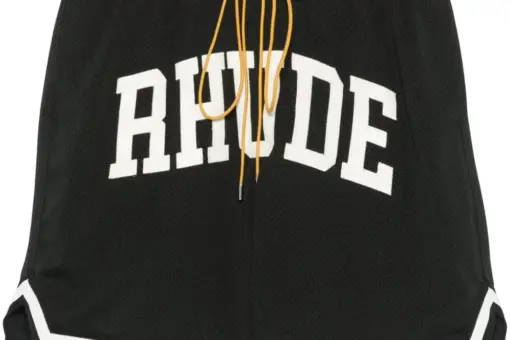 RHUDE Collegiate Shorts Black