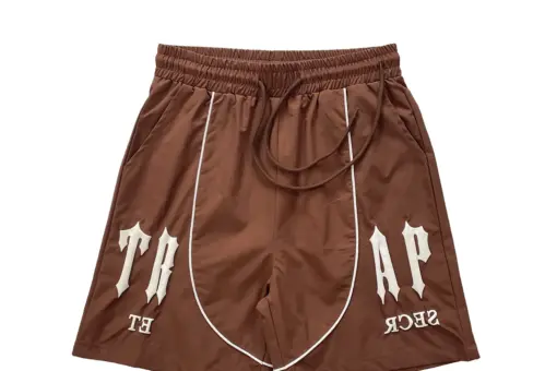 Trapstar Shorts Prominent Graphic Brown