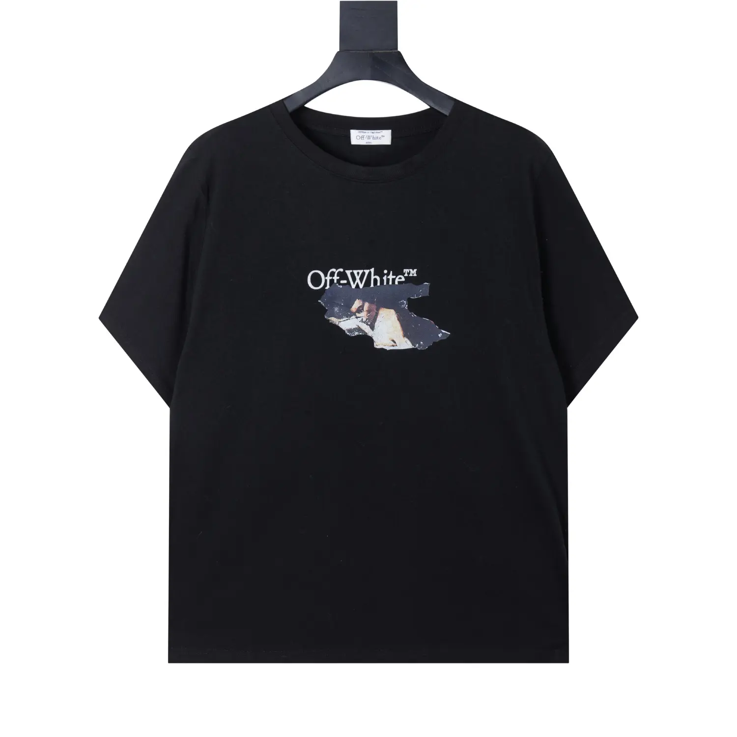 Off-White Virgil Abloh Paint Arrow Cotton T-Shirt Black 2026 | Drip Kickz Off-White Virgil Abloh Paint Arrow Cotton T-Shirt Black