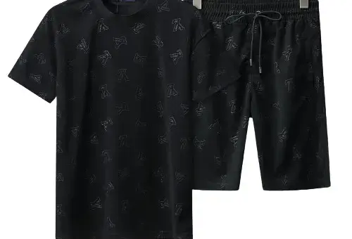 LV Short Set Black