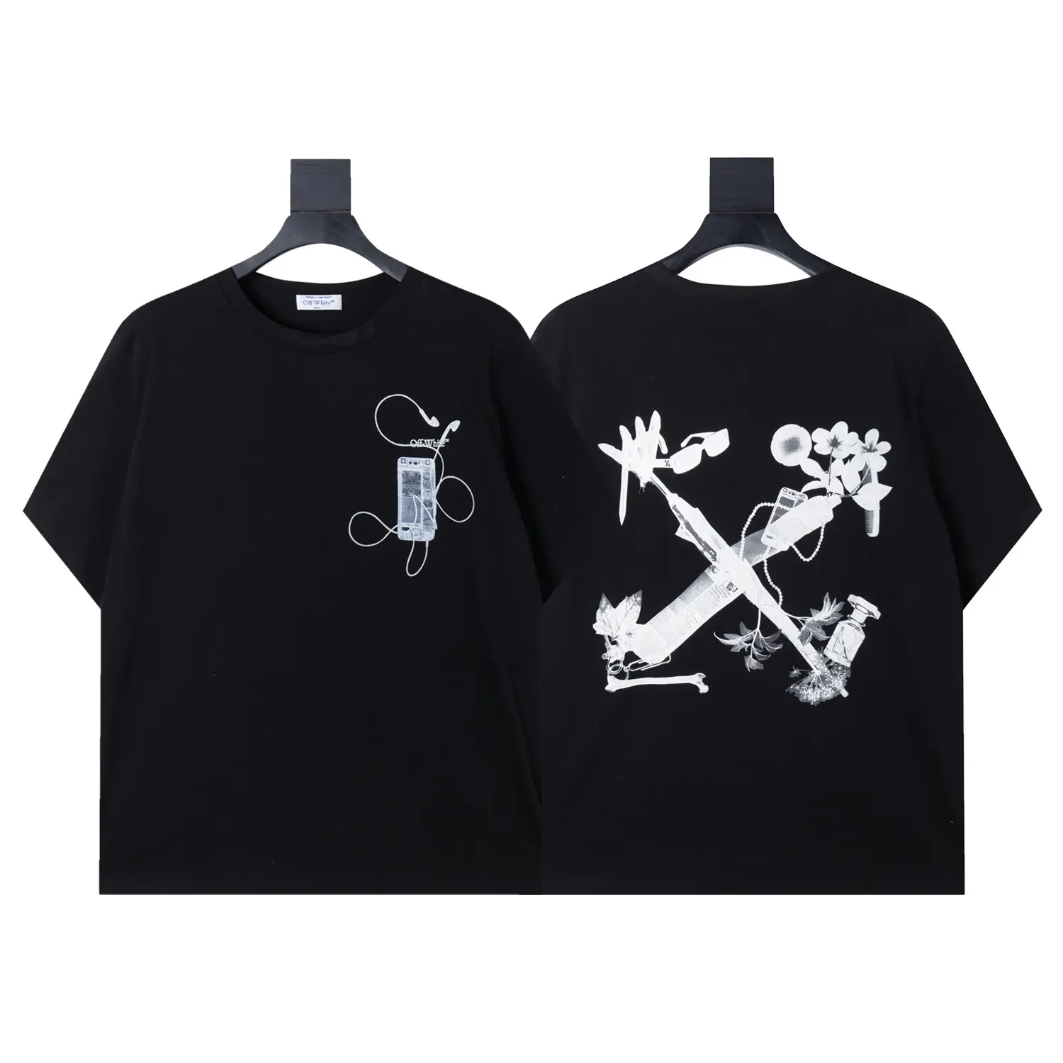 Off-White T Shirt Crewneck Scan Arrow Black 2026 | Drip Kickz Off-White T Shirt Crewneck Scan Arrow Black