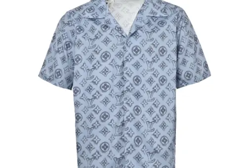 LV Monogram Silk Shirt Paste