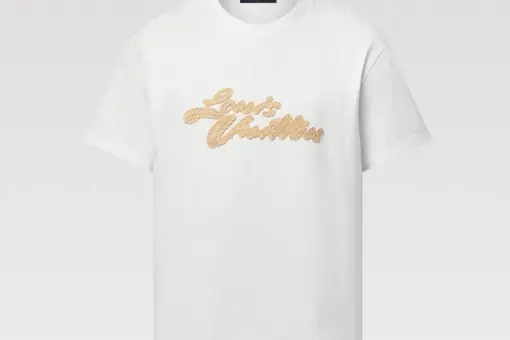 LV Embroidered Short-Sleeved T-Shirt White