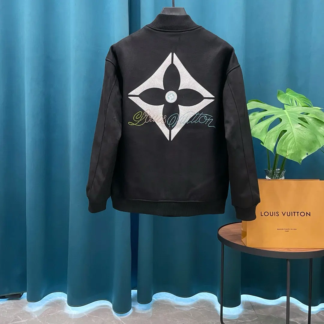 LV Varsity Jacket All Black 2026 | Drip Kickz LV Varsity Jacket All Black - Image 2