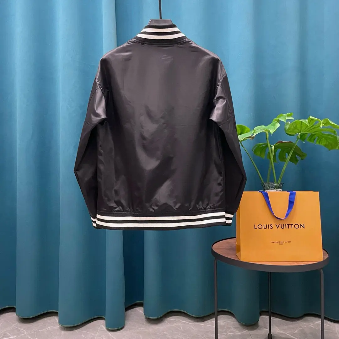 LV Bomber Tracksuit Jacket Black 2026 | Drip Kickz LV Bomber Tracksuit Jacket Black - Image 2