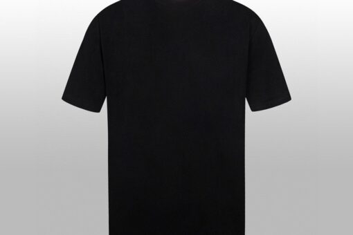Prada Minimalist Crew Neck Cotton T-Shirt Black