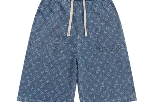 LV Shorts Denim Blue