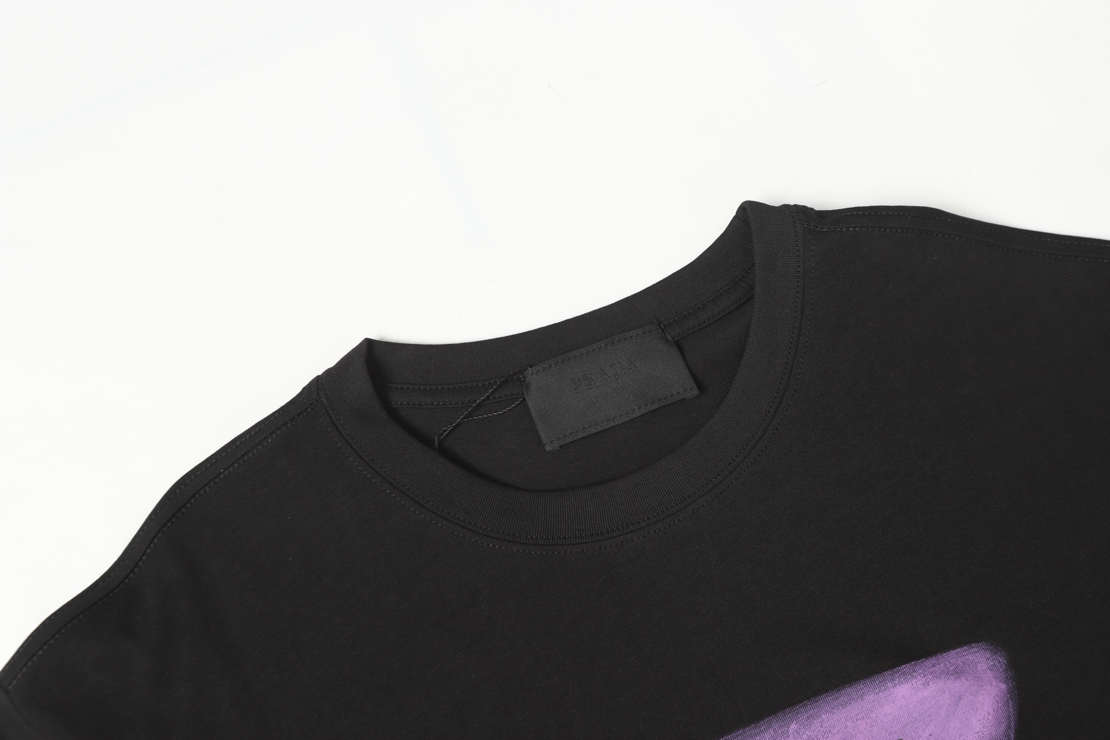 Prada Men’s T-Shirt Colorful Prints Black 2026 | Drip Kickz Prada Men’s T-Shirt Colorful Prints Black - Image 3