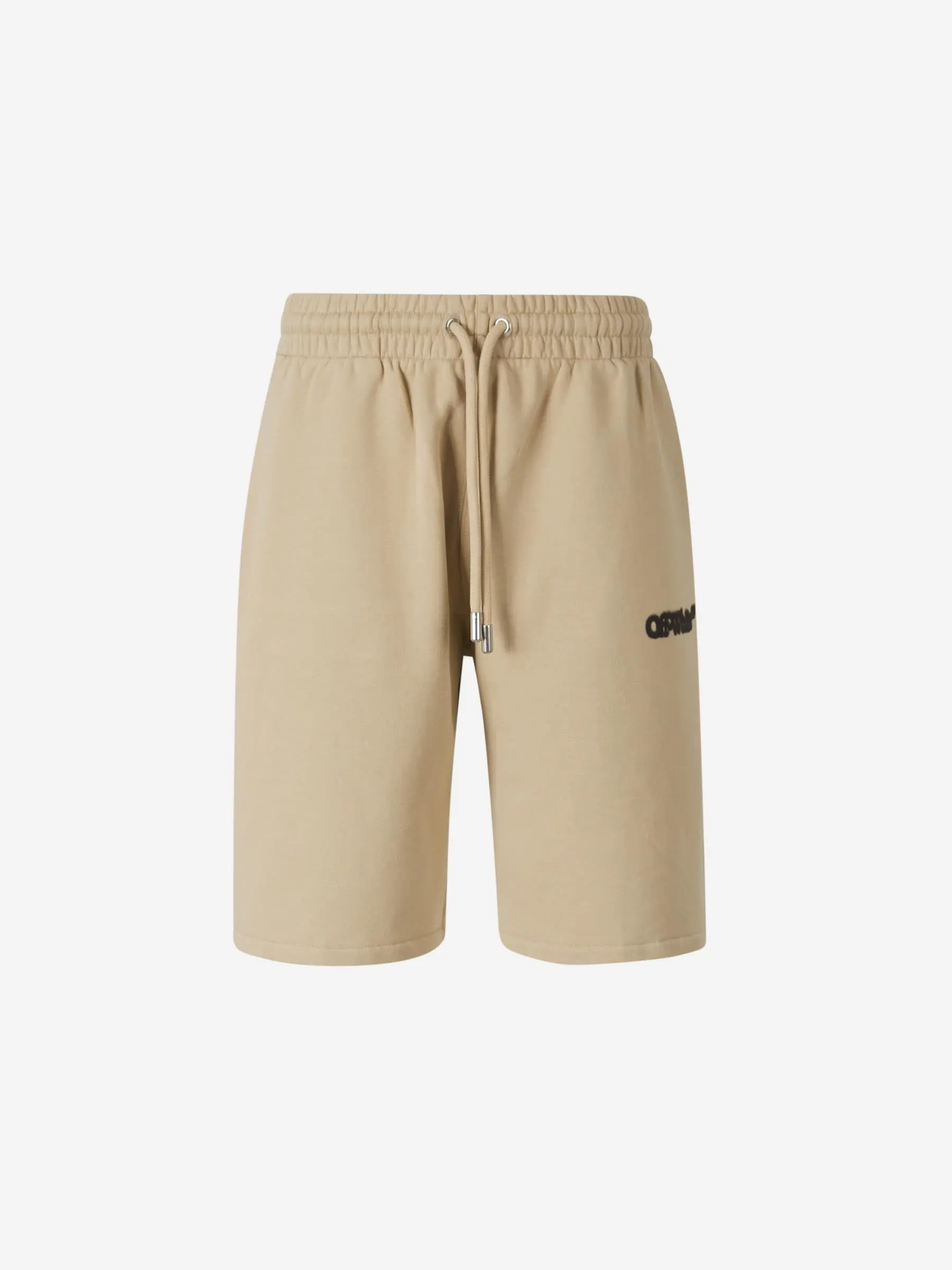Off-White Beige Spray Arrow Sweat Shorts 2026 | Drip Kickz Off-White Beige Spray Arrow Sweat Shorts
