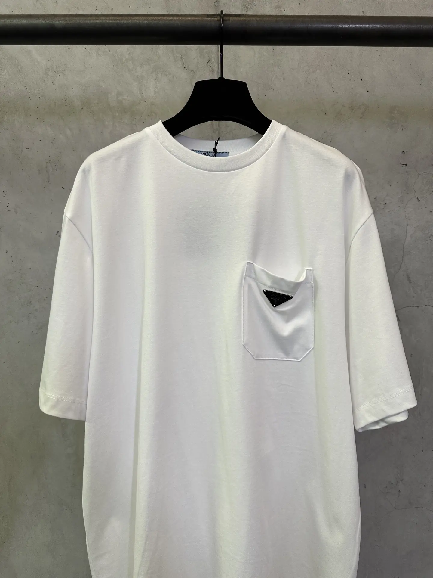 Prada Cotton Jersey T-Shirt White 2026 | Drip Kickz Prada Cotton Jersey T-Shirt White - Image 2