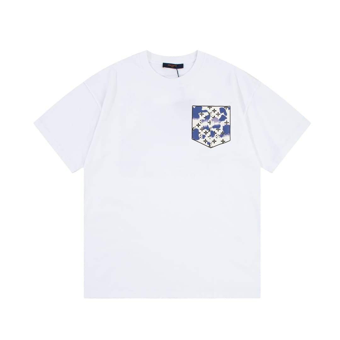LV Pocket T-Shirt White 2026 | Drip Kickz LV Pocket T-Shirt White