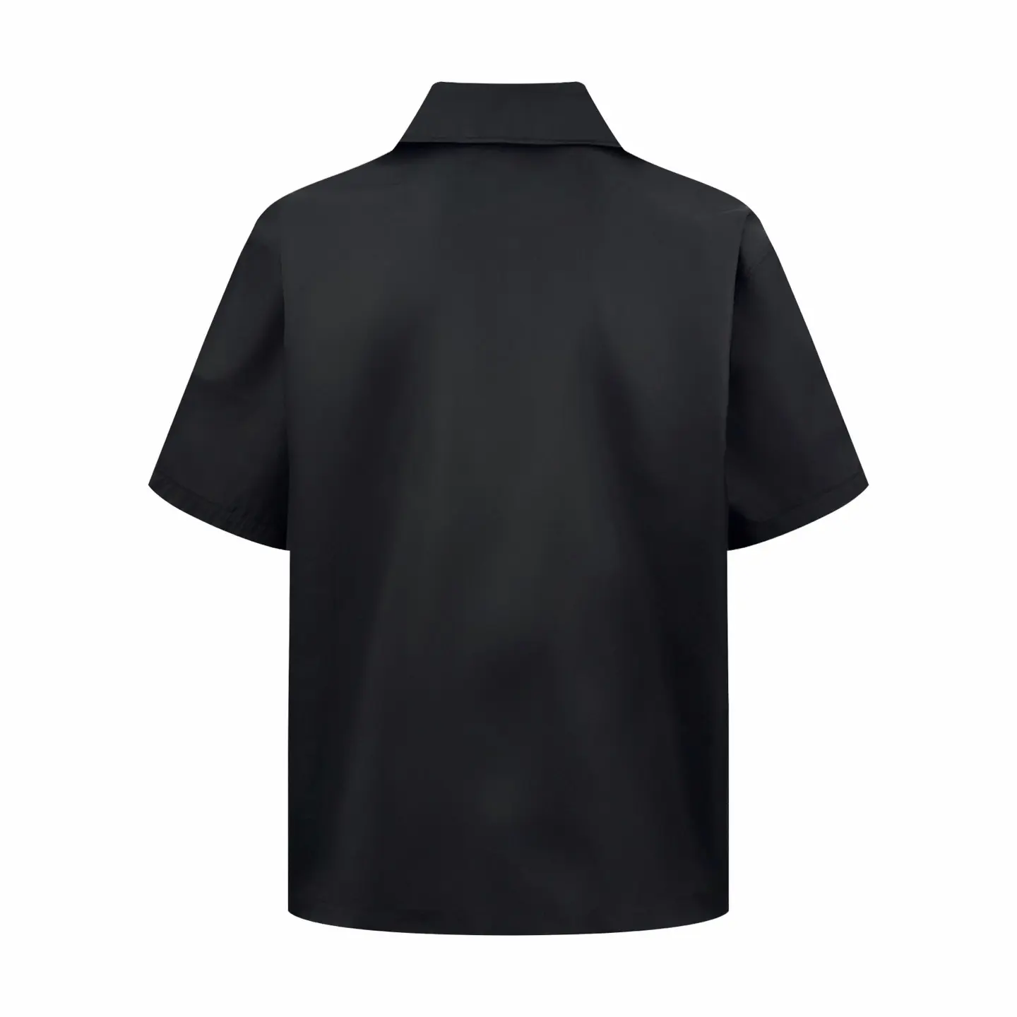 Prada Black Re-Nylon Short-Sleeved Shirt Boxy Fit Bowling Collar 2026 | Drip Kickz Prada Black Re-Nylon Short-Sleeved Shirt Boxy Fit Bowling Collar - Image 3