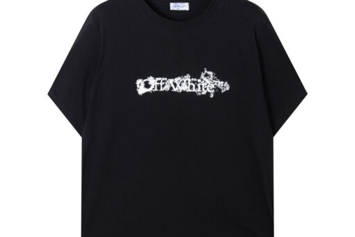 Off-White Men’s Paint Arrow Cotton T-Shirt Black