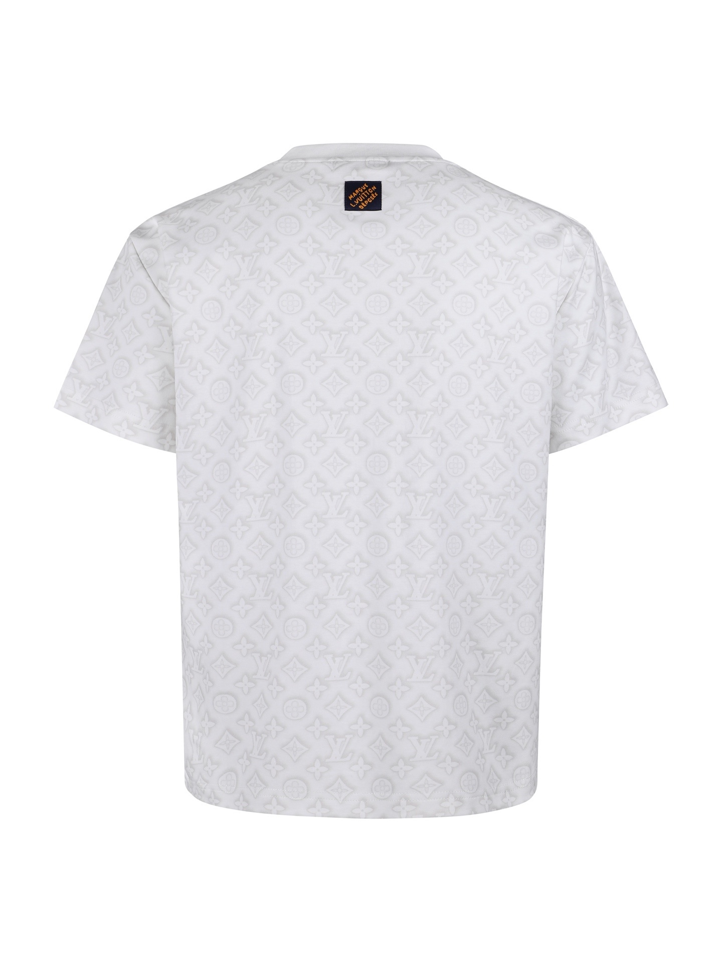 LV Monogram Fil Coupe Cotton T-Shirt White 2026 | Drip Kickz LV Monogram Fil Coupe Cotton T-Shirt White - Image 2
