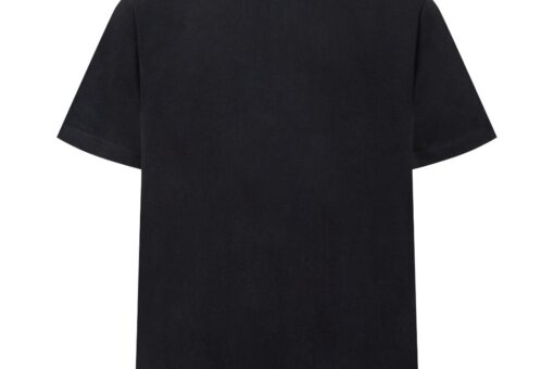 Prada Cotton T-Shirt Iconic Enameled Black
