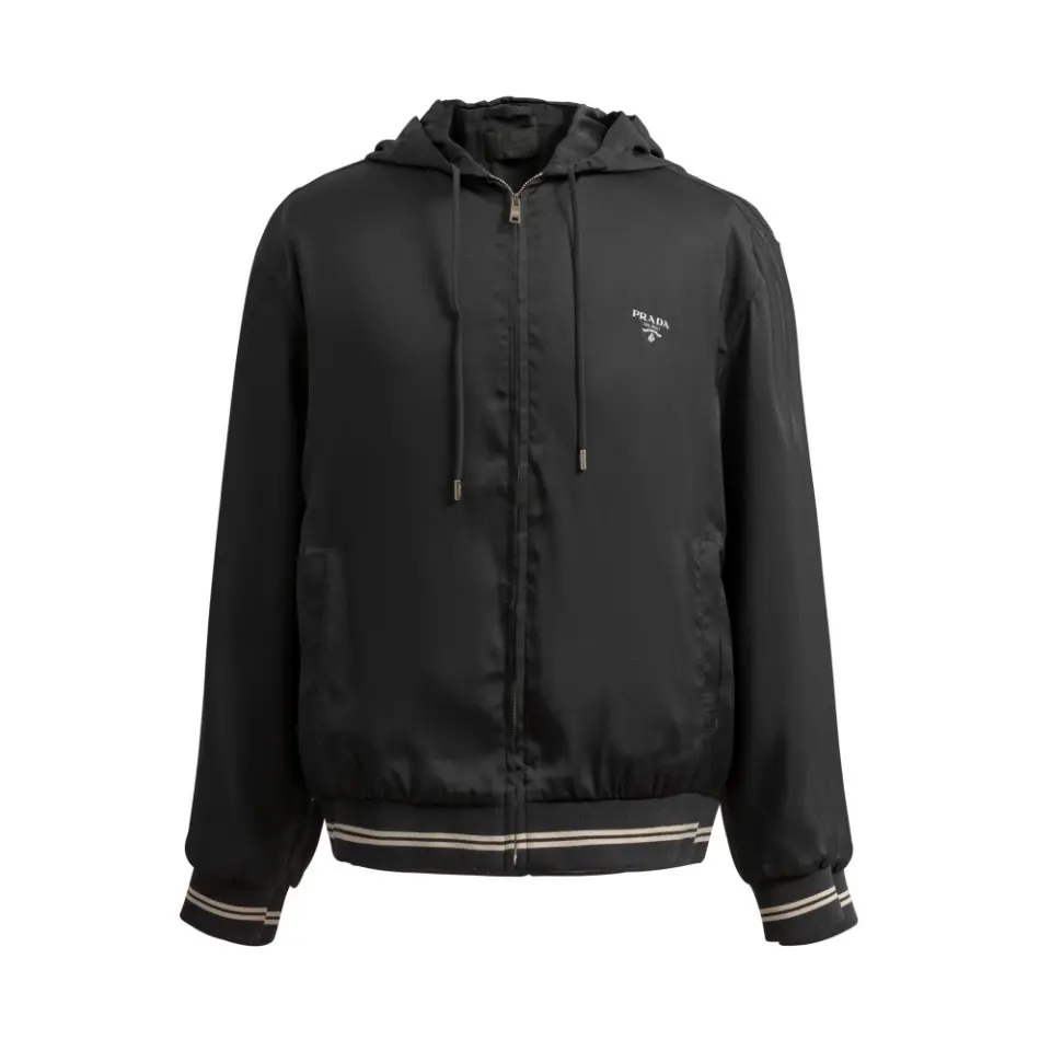 Prada Re-Nylon Reversible Jacket Drawstring Hood 2026 | Drip Kickz Prada Re-Nylon Reversible Jacket Drawstring Hood