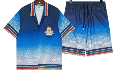 Casablanca ‘Studio de Musique’ Silk-Twill Shirt And Shorts Set