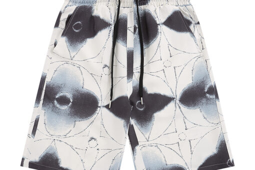 LV Shoelace Pyjama Shorts White