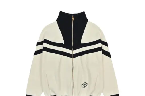 LV Knitted Cotton Sailor Blouson White & Black