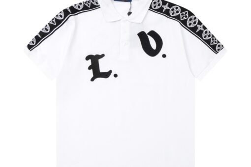 LV T-Shirt collared White