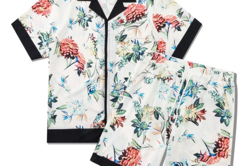 Casablanca Short Set Floral Print White