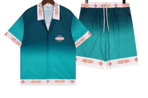 Casablanca “Unity Is Power” Green Shirt And Shorts Set