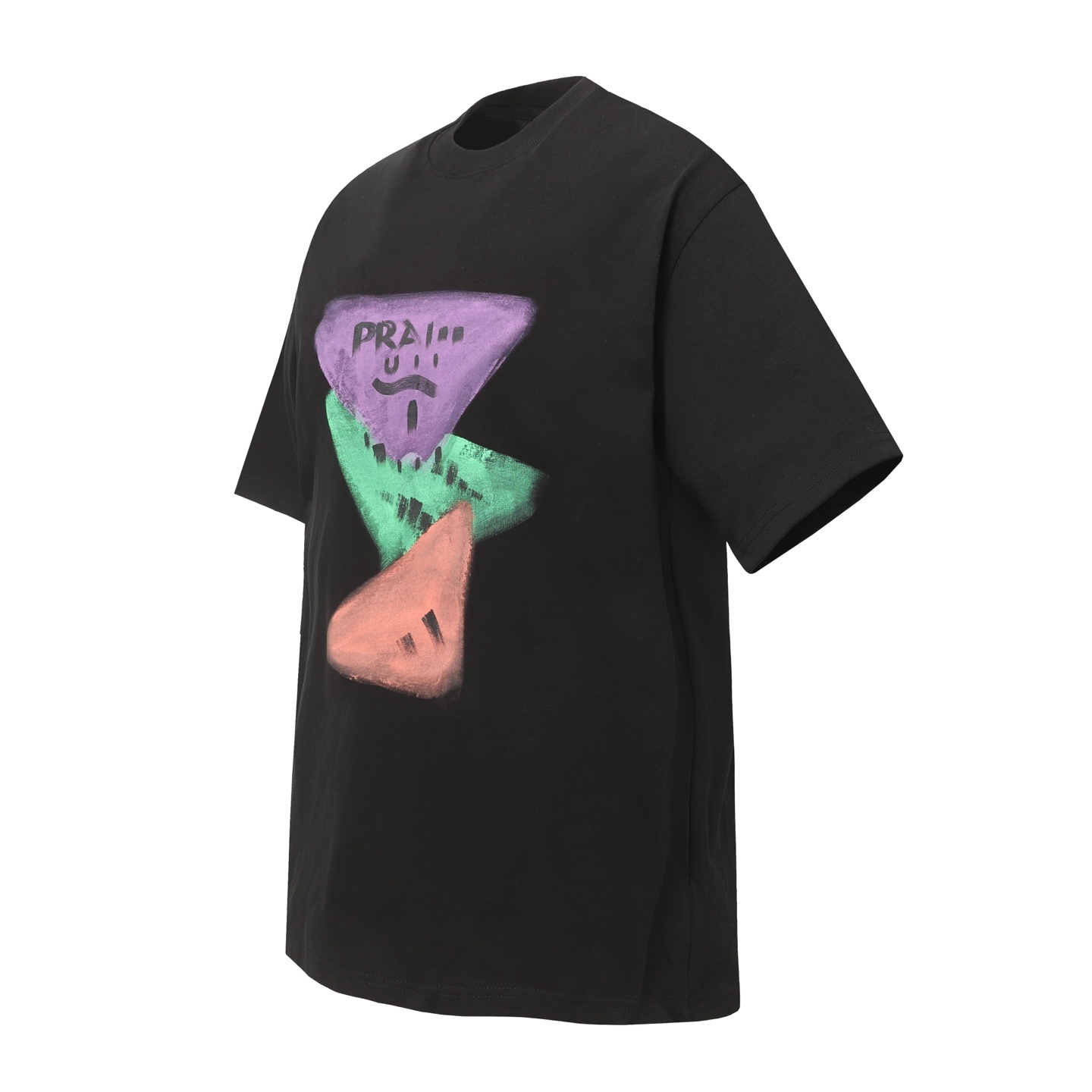 Prada Men’s T-Shirt Colorful Prints Black 2026 | Drip Kickz Prada Men’s T-Shirt Colorful Prints Black