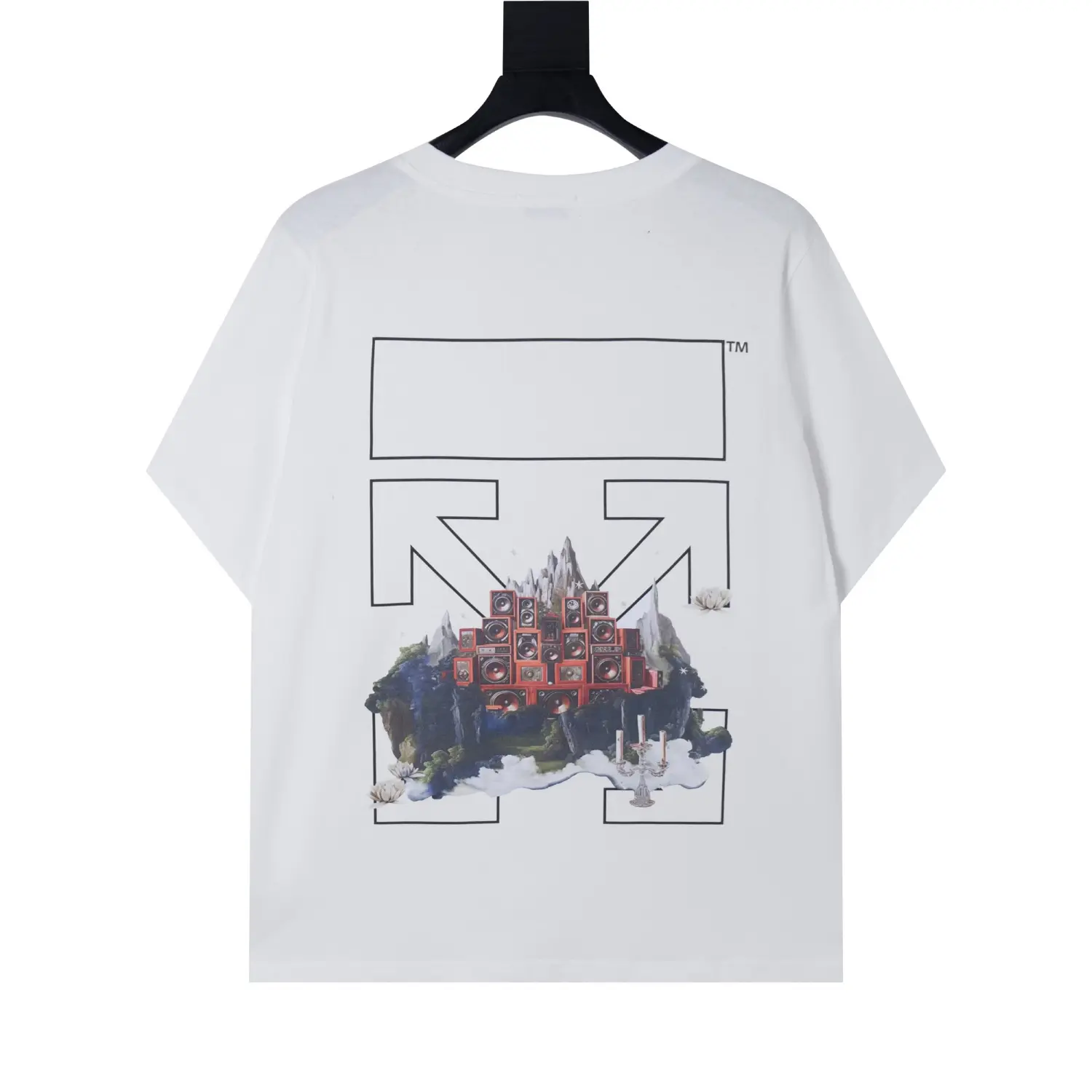 Off-White Virgil Abloh Landscape Arrow Skate T-Shirt White 2026 | Drip Kickz Off-White Virgil Abloh Landscape Arrow Skate T-Shirt White - Image 2