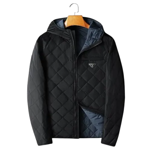 Prada Quality Hood Jacket Black 2026 | Drip Kickz Prada Quality Hood Jacket Black - Image 2