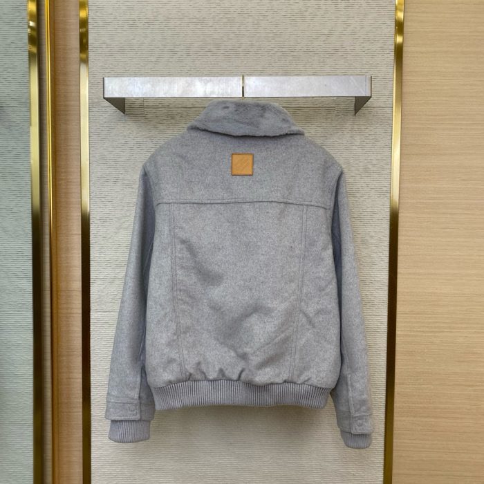 LV Wool Jacket Grey 2026 | Drip Kickz LV Wool Jacket Grey - Image 2