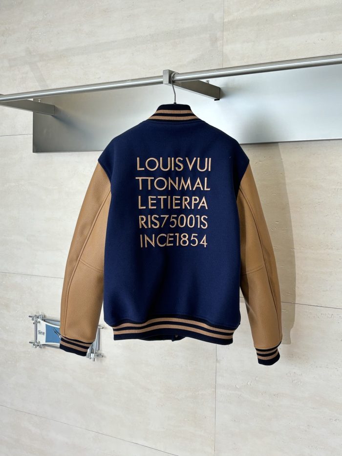 LV Embellished Varsity Jacket 2026 | Drip Kickz LV Embellished Varsity Jacket - Image 2