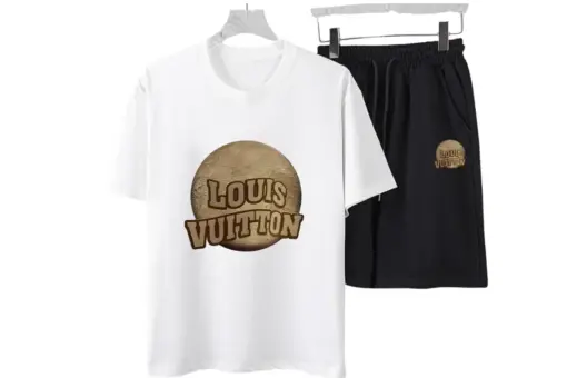 LV Amir Handicraft T-Shirt And Shorts Set White