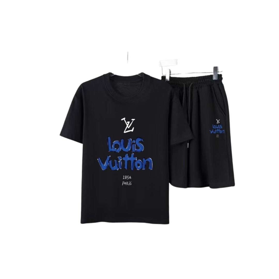 Louis Vuitton “1854 Paris” T-Shirt And Shorts Set Black 2026 | Drip Kickz Louis Vuitton “1854 Paris” T-Shirt And Shorts Set Black