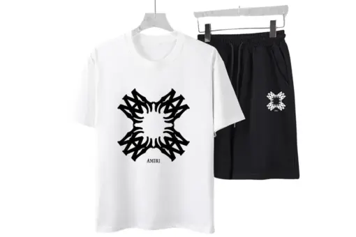 Amiri MA Quad T-Shirt And Shorts Set White