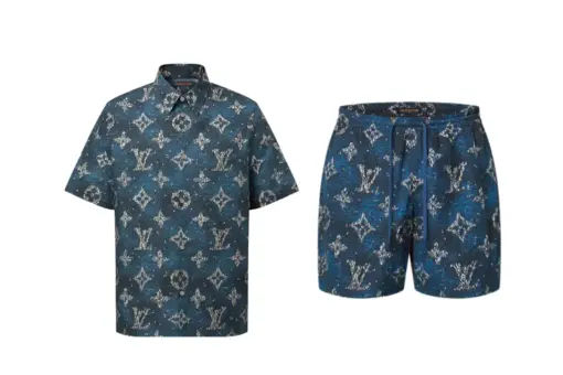 LV Monogram Set Blue/ Black