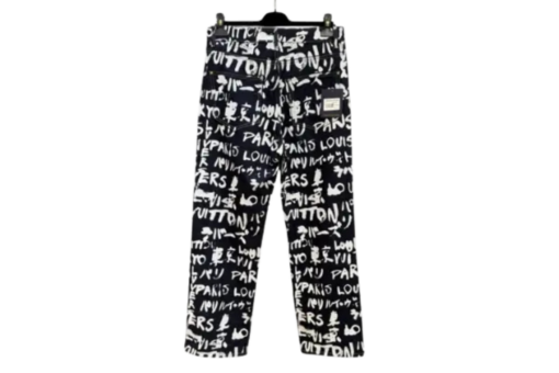 LV NIGO FW25 All-Over Print Jeans Black White
