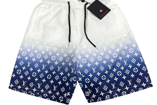 LV Shorts White Blue