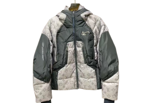 LV 2054 Heat Reactive Puffer Jacket White Grey