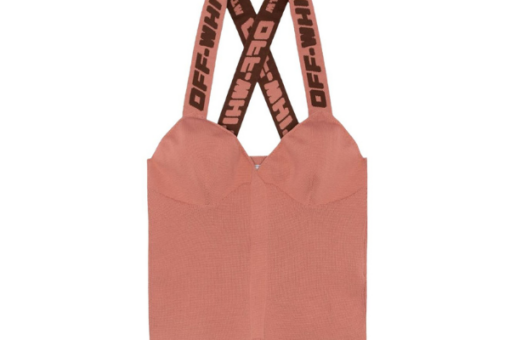 Off-White Logo Band Tank Top ‘Nude Brown