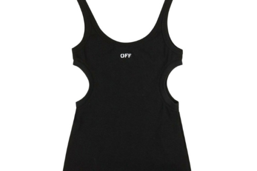 Off-White Rib Swiss Cheese Tank Top ‘Black’