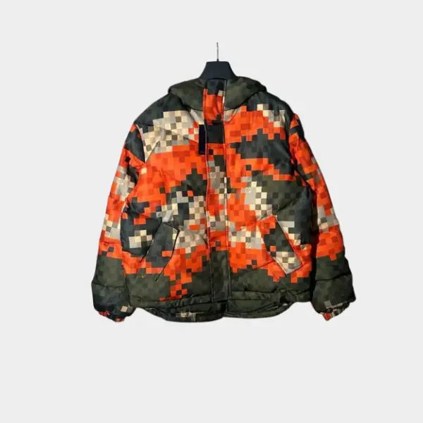 LV Camouflage Puffer Jacket 2026 | Drip Kickz LV Camouflage Puffer Jacket - Image 3