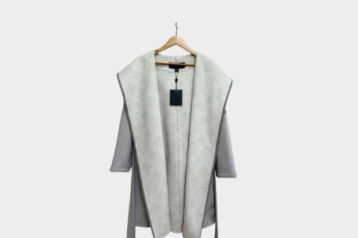LV Long Wool Coat Grey