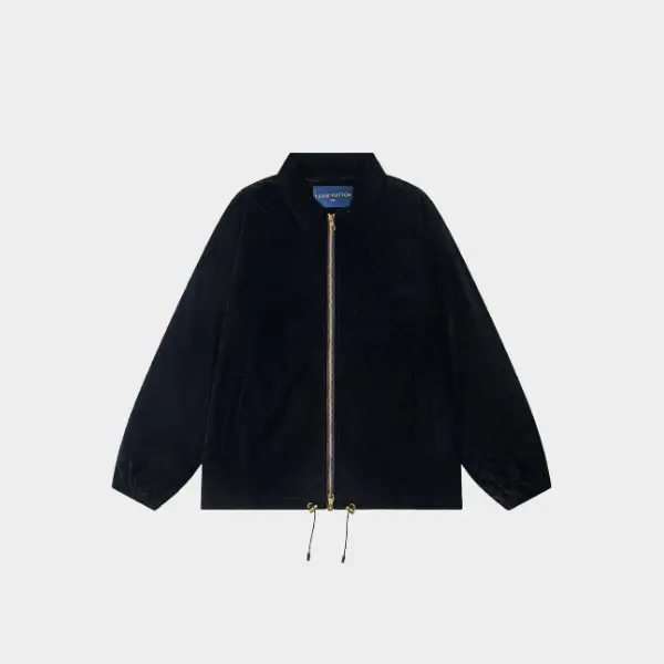LV Cotton Blend Blouson Jacket Black 2026 | Drip Kickz LV Cotton Blend Blouson Jacket Black