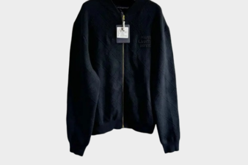 LV Zip Sweater Black
